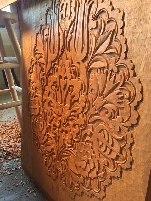 Hand Carvings, Raised Panel Doors.