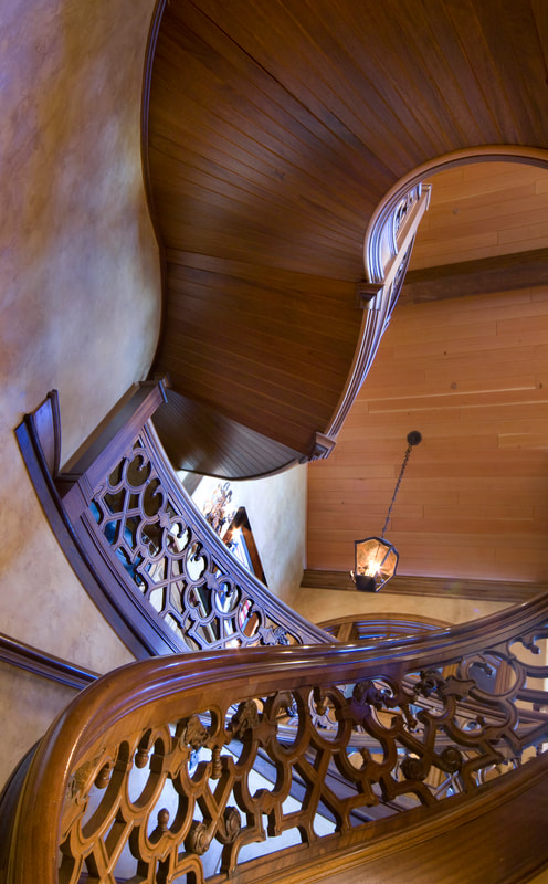 Custom carved Staircase