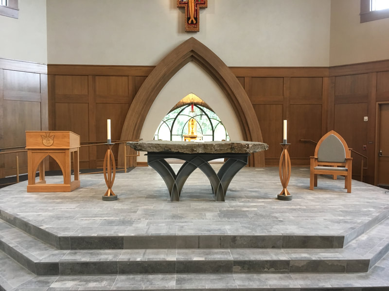 Custom liturgical woodworking, Parish Architecture, New Church finish, Montana